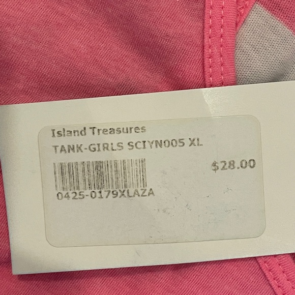 NWT Girls Turks and Caicos Turtle Tank Top - Picture 3 of 6